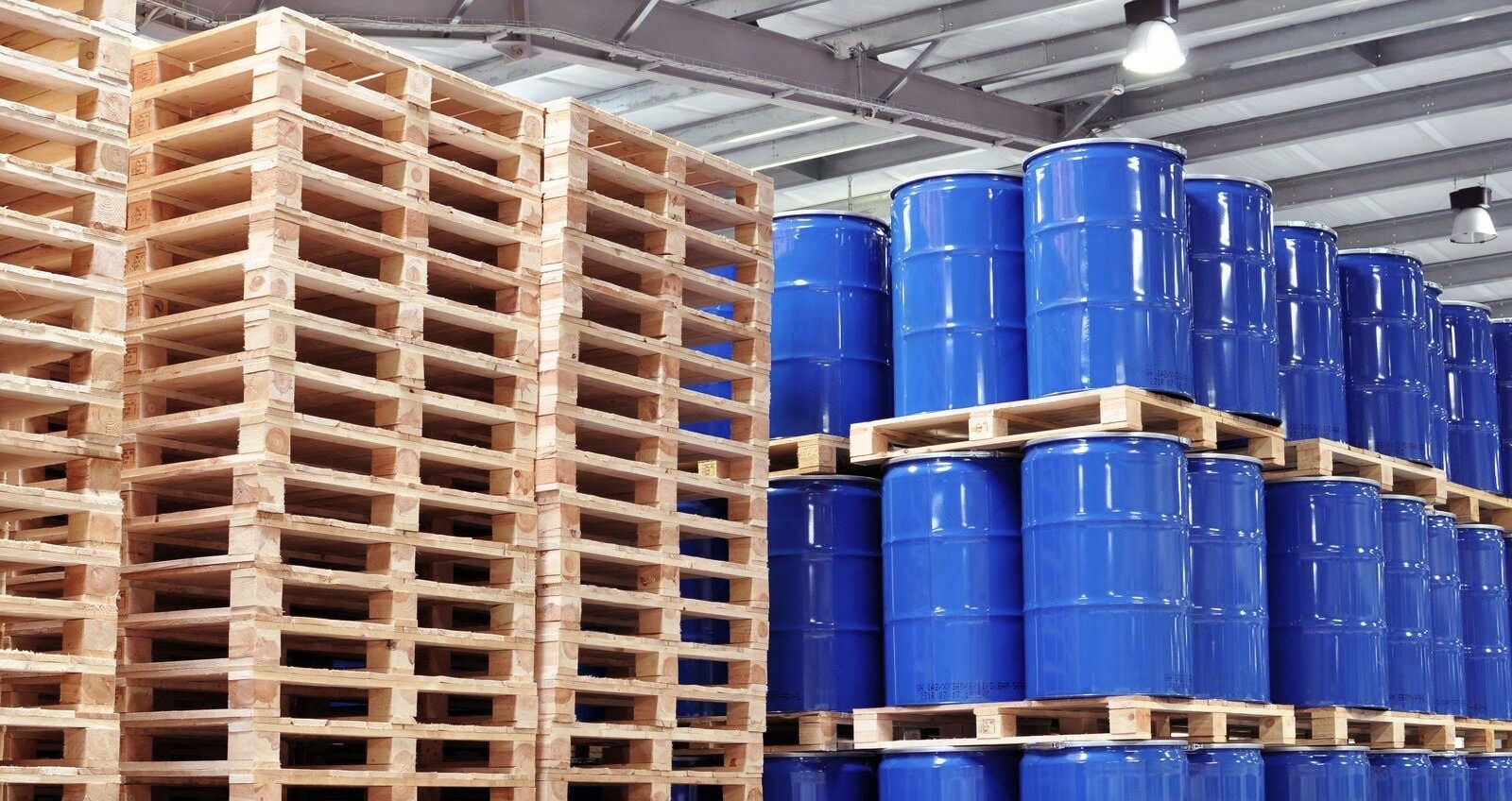 Palets de madera para la industria química